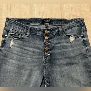 High-Rise Button-Fly Denim Jeans